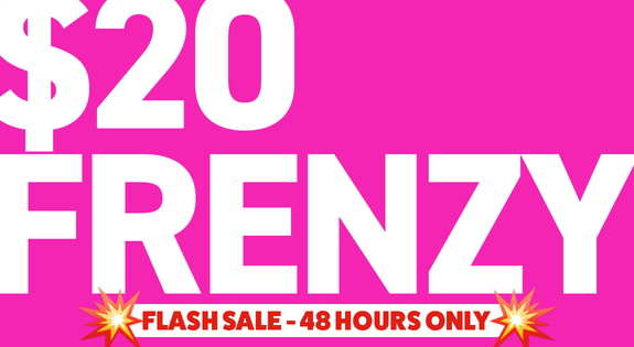 Shop the $20 FRENZY Flash Sale - Ends Wednesday sale