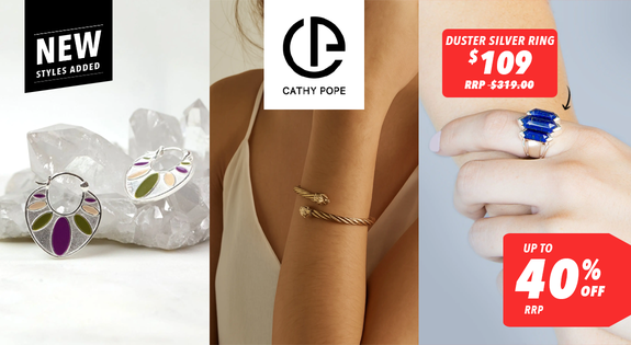 Shop the Cathy Pope Jewellery - New Styles Added! Up to 40% Off RRP sale