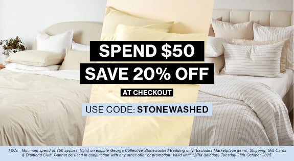 Shop the 100% Stonewashed Cotton Bedding - SPEND $50 & SAVE! sale