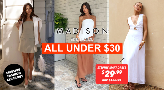 Shop the Madison The Label - Massive Fashion Clearout - All Under $30 sale