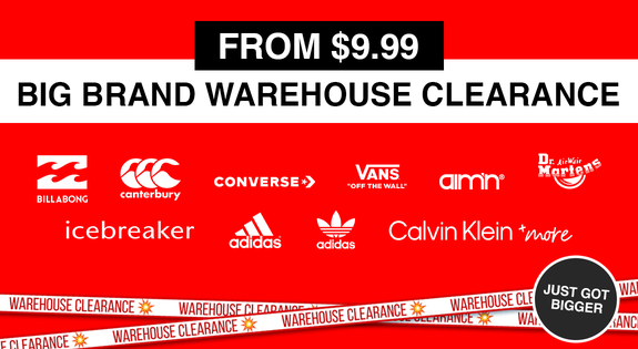 Shop the Big Brand Warehouse Clearance - Just Got Bigger- From $9.99 sale