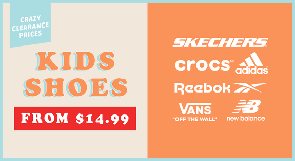 Shop the Kids Shoes - Crazy Clearance Prices From $14.99! sale