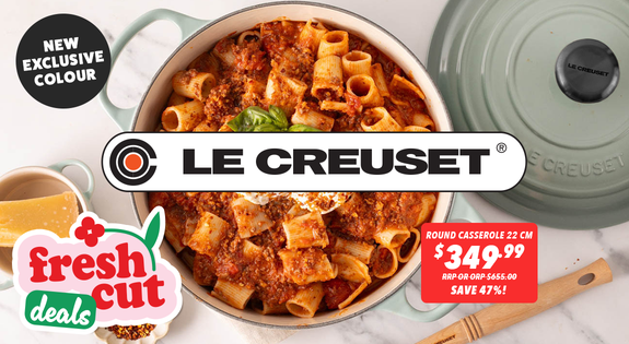 Shop the Le Creuset Spring Sale - New Exclusive Colour! sale