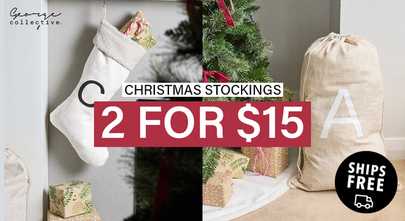 Shop the Christmas stockings 2 for $15 - Free Shipping! sale