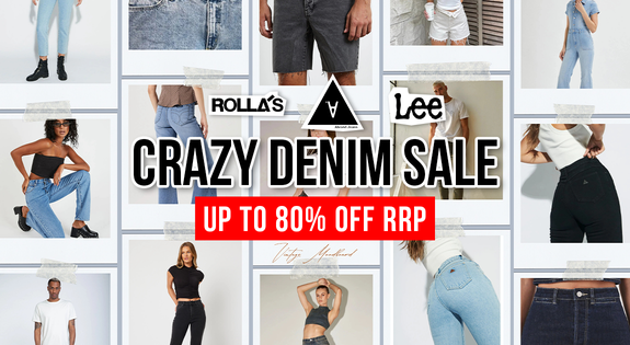 Shop the Abrand, Rollas, Lee & More - Crazy Denim Sale - Up to 80% Off RRP sale