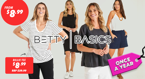 Shop the Once A Year! Betty Basics From $8.99 sale