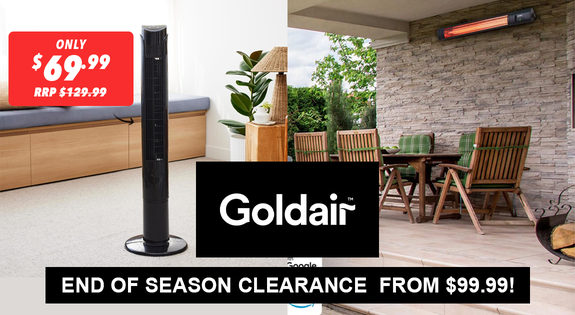 Shop the Goldair End of Season Clearance! Prices from $99.99! sale