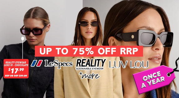 Shop the Le Specs Sunglasses & More - Up to 75% off RRP sale