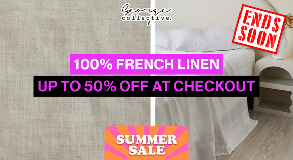 Shop the 100% French Linen up to 50% off at Checkout! sale