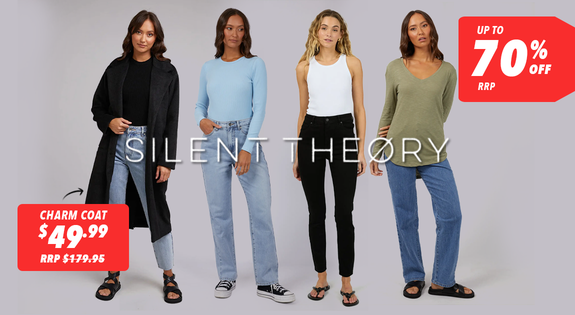 Shop the Silent Theory Deals up to 70% Off RRP! sale