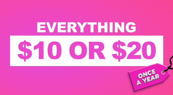 Shop the Everything $10 or $20 sale