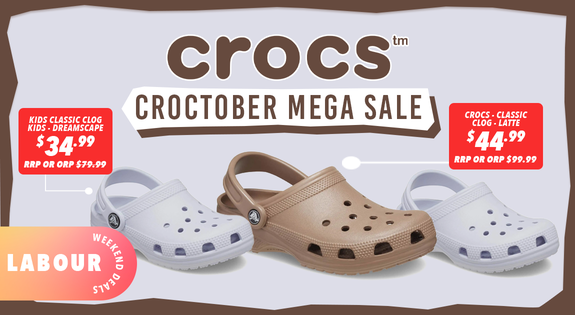 Shop the Croctober Labour Weekend Deals sale