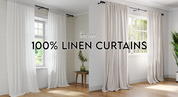 Shop the 100% linen Curtains sale