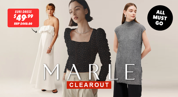 Shop the Marle Clearout! ALL MUST GO! sale