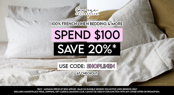 Shop the 100% French linen Bedding & More - Spend $100, Save 20%!! sale