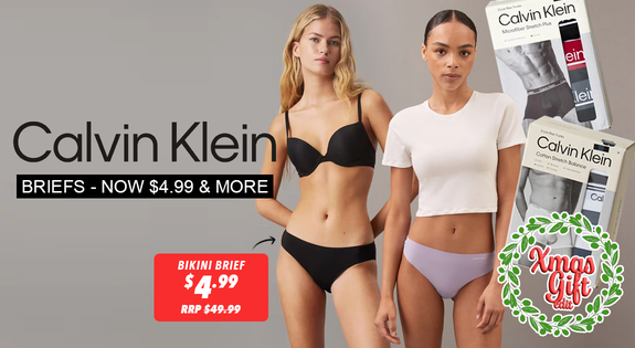 Shop the Calvin Klein Briefs - Now $4.99 & More sale