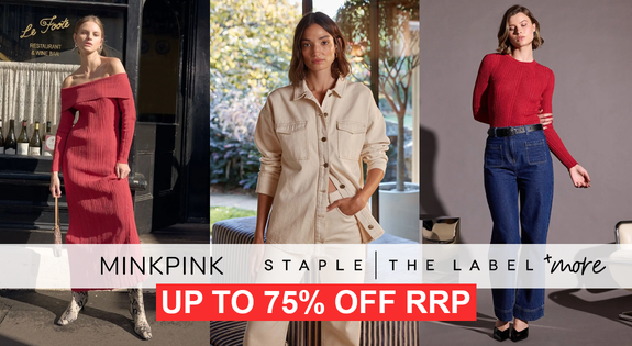 Shop the Minkpink, Staple the Label & More - Up to 75% off RRP sale