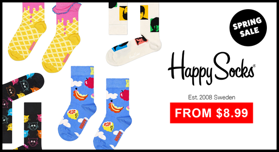 Shop the Happy Socks Spring Sale - From $8.99! sale