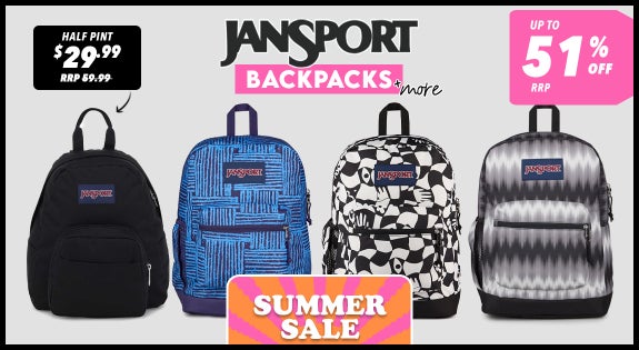 Shop the Jansport Backpacks & More - Up to 51% Off RRP sale