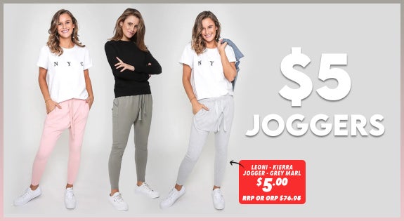 Shop the $5 Joggers sale