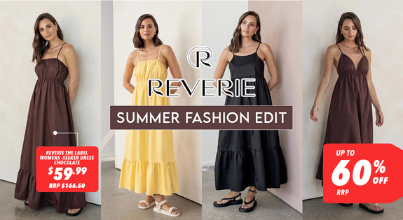 Shop the Reverie The Label - Summer Fashion Edit - Up to 60% Off RRP sale