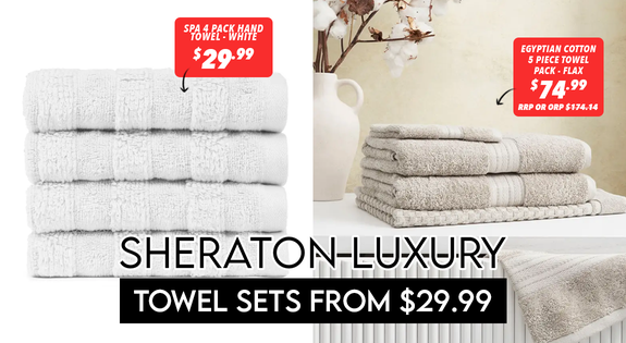 Shop the Sheraton Towels Sets - from $29.99! sale