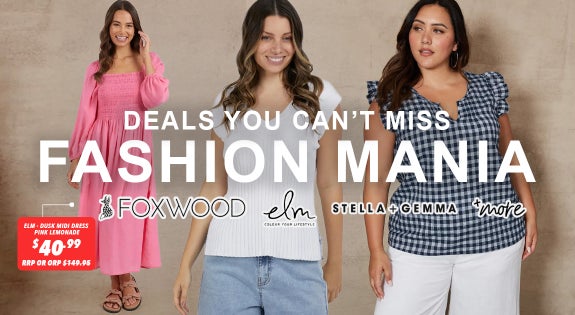 Shop the Fashion Mania - Deals You Can’t Miss From Foxwood, Elm, Stella & Gemma & More! sale