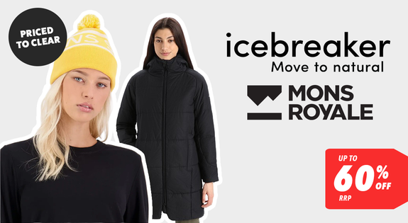 Shop the Icebreaker and Mons Royale - Priced to Clear - Up to 60% Off RRP sale