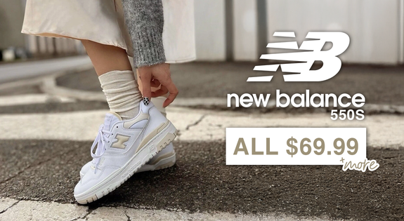 Shop the New Balance 550s - All $69.99 & More sale