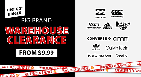 Shop the Big Brand Warehouse Clearance - Just Got Bigger- From $9.99 sale