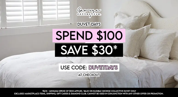 Shop the DUVET DAYS - Spend $100 & Save $30! sale