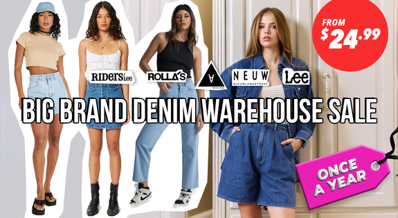 Shop the Big Brand Denim Warehouse Sale - From $24.99 sale