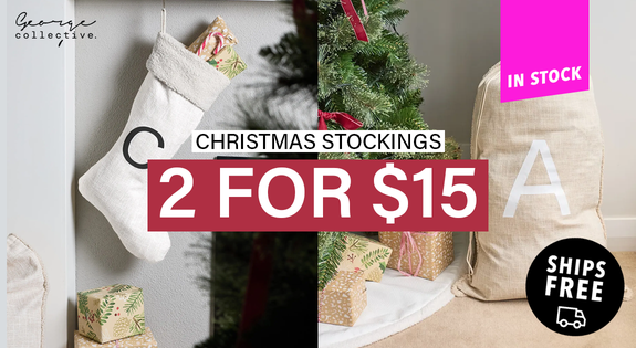 Shop the Christmas stockings 2 for $15 - Free Shipping! sale
