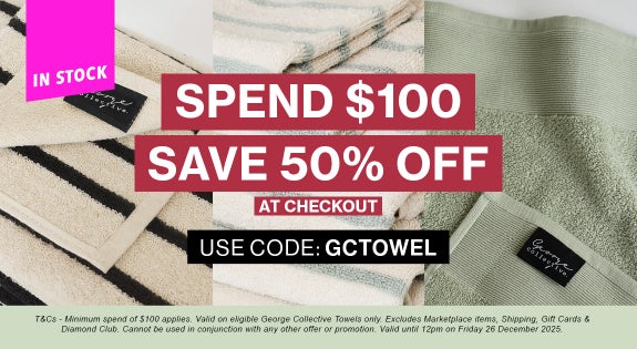 Shop the SPEND $100, SAVE 50% - 100% Cotton Towels (Use code: GCTOWEL) sale