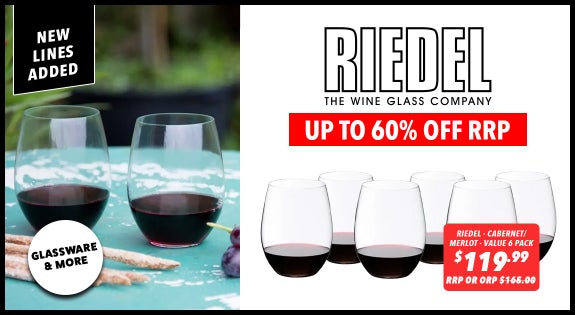 Shop the Riedel Glassware & More - New Lines Added - up to 60% off RRP sale