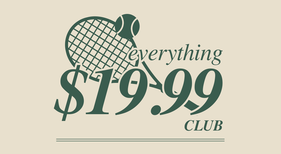 Shop the The $19.99 Club sale