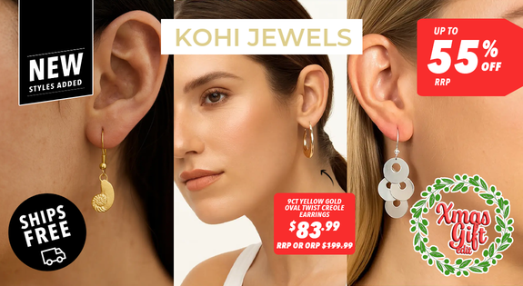 Shop the Kohi Jewels - New Styles Added! + Free Shipping - Up To 55% Off RRP sale