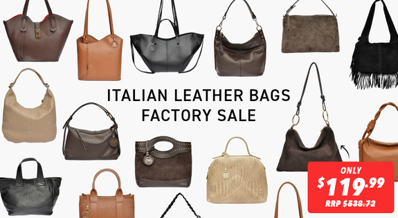 Shop the Italian Leather Bags Factory Sale sale