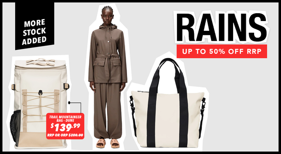 Shop the Rains - More Stock Added! Up To 50% Off RRP sale