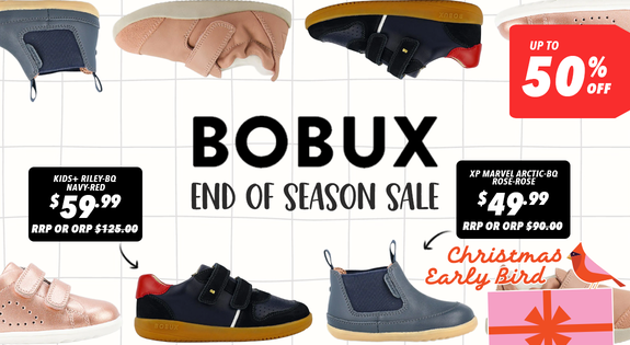 Shop the Bobux End of Season Sale up to 50% Off sale