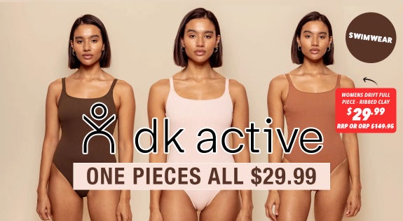 Shop the DK Active Swimwear - One Pieces All $29.99 sale