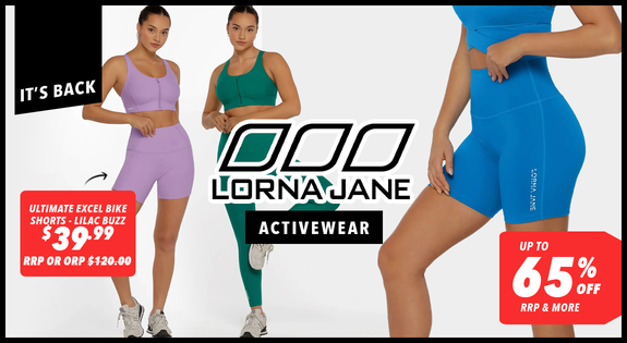 Shop the Lorna Jane Is Back At Once - Up to 65% Off RRP & More sale