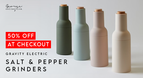 Shop the 50% off Gravity Salt & Pepper Grinders at Checkout! sale