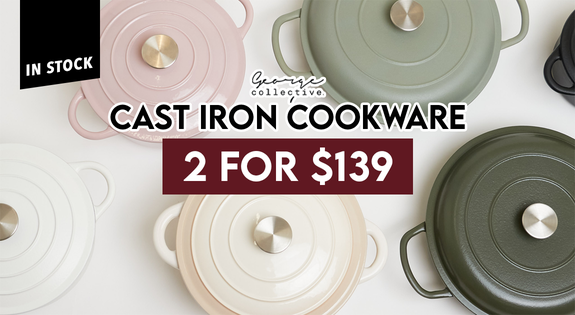 Shop the Cast Iron Cookware - 2 for $139! sale