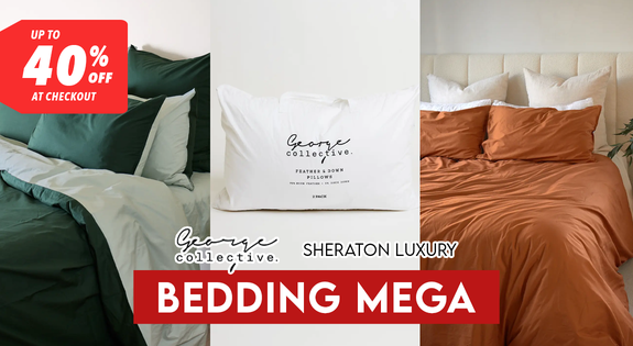 Shop the Bedding MEGA Up to 40% off at Checkout sale