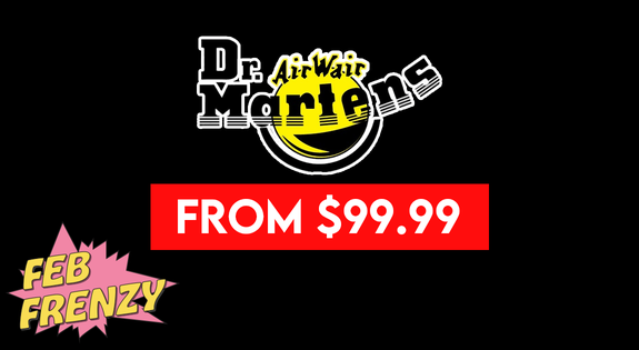 Shop the Dr Martens Feb Frenzy - From $99.99 sale