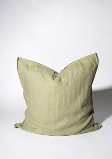 George Collective - 100% European Flax Linen Euro Pillowcase - Soft Sage