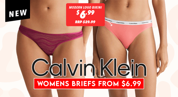 Shop the New Calvin Klein Womens Briefs From $6.99 sale