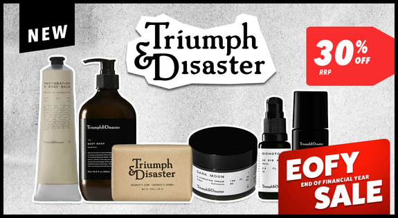 Shop the NEW Triumph & Disaster - 30% off RRP sale