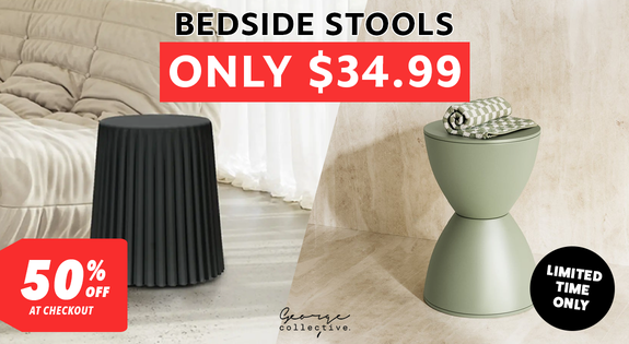 Shop the 50% off at checkout - Bedside Stools! sale